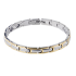 Magnetic and ionic titanium and gold plated bracelet